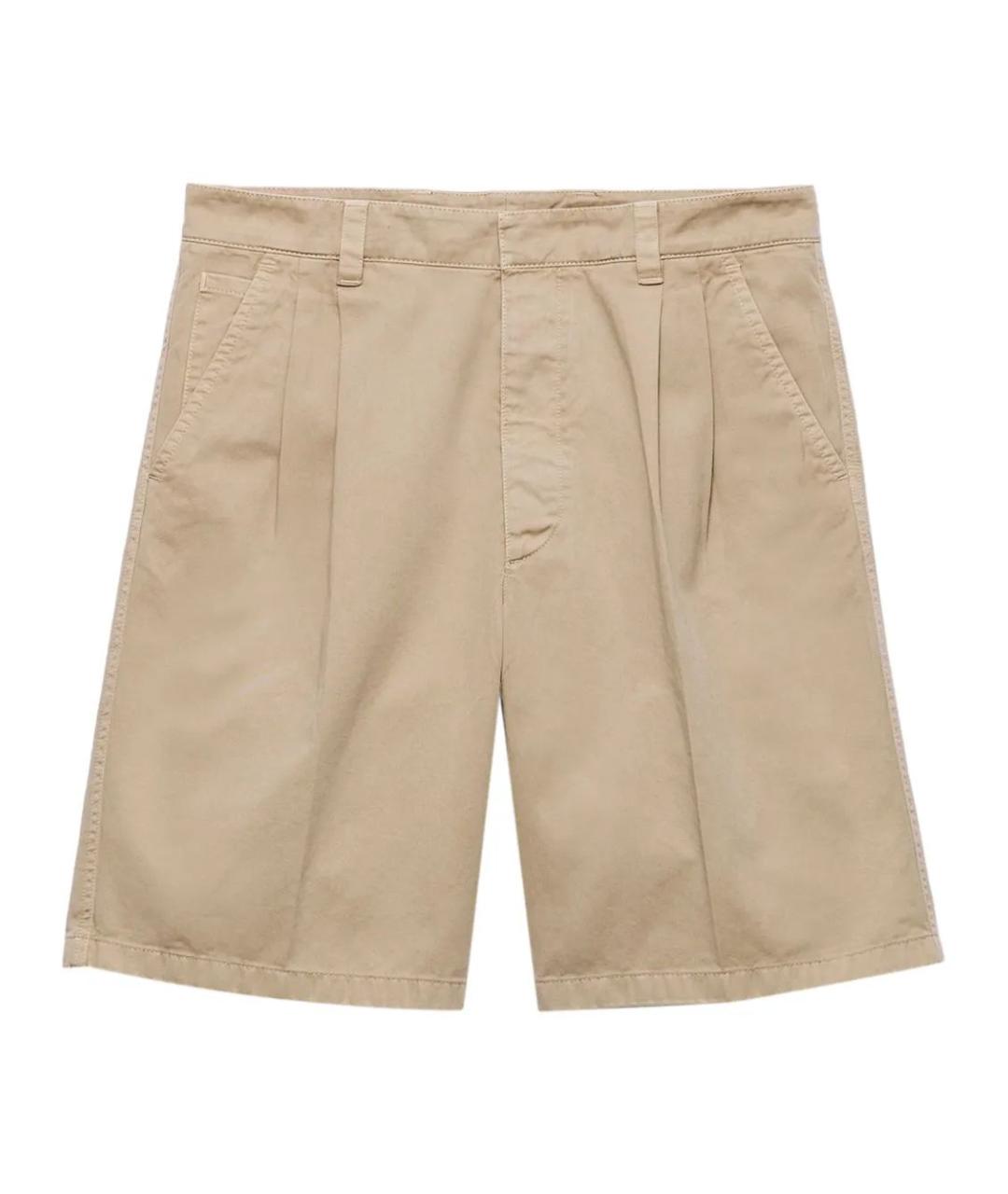 PRADA Бежевые хлопковые шорты, фото 2