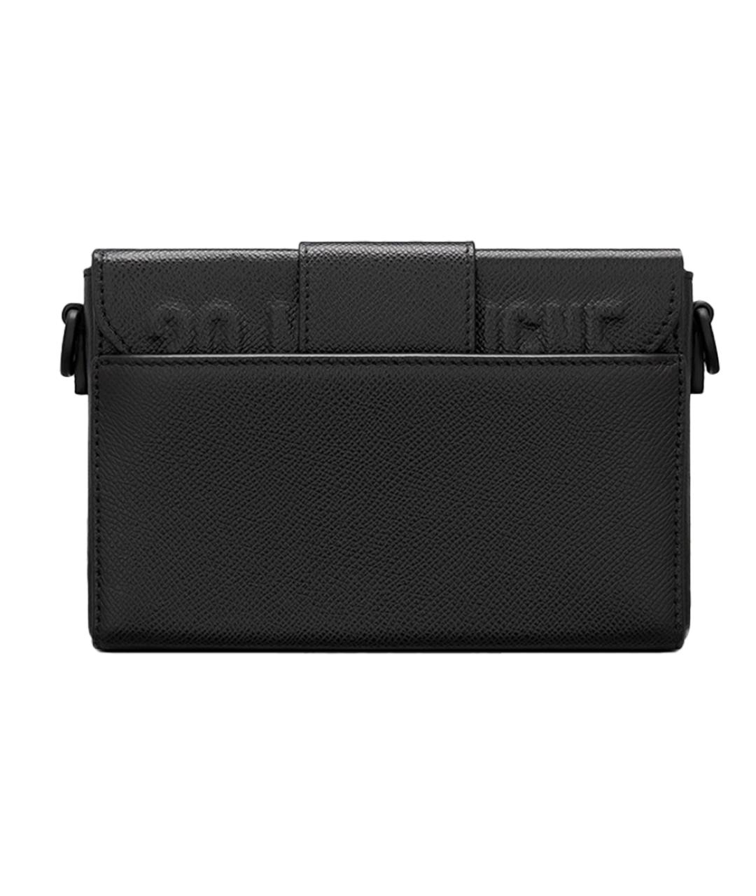 CHRISTIAN DIOR Черная кожаная сумка через плечо, фото 2