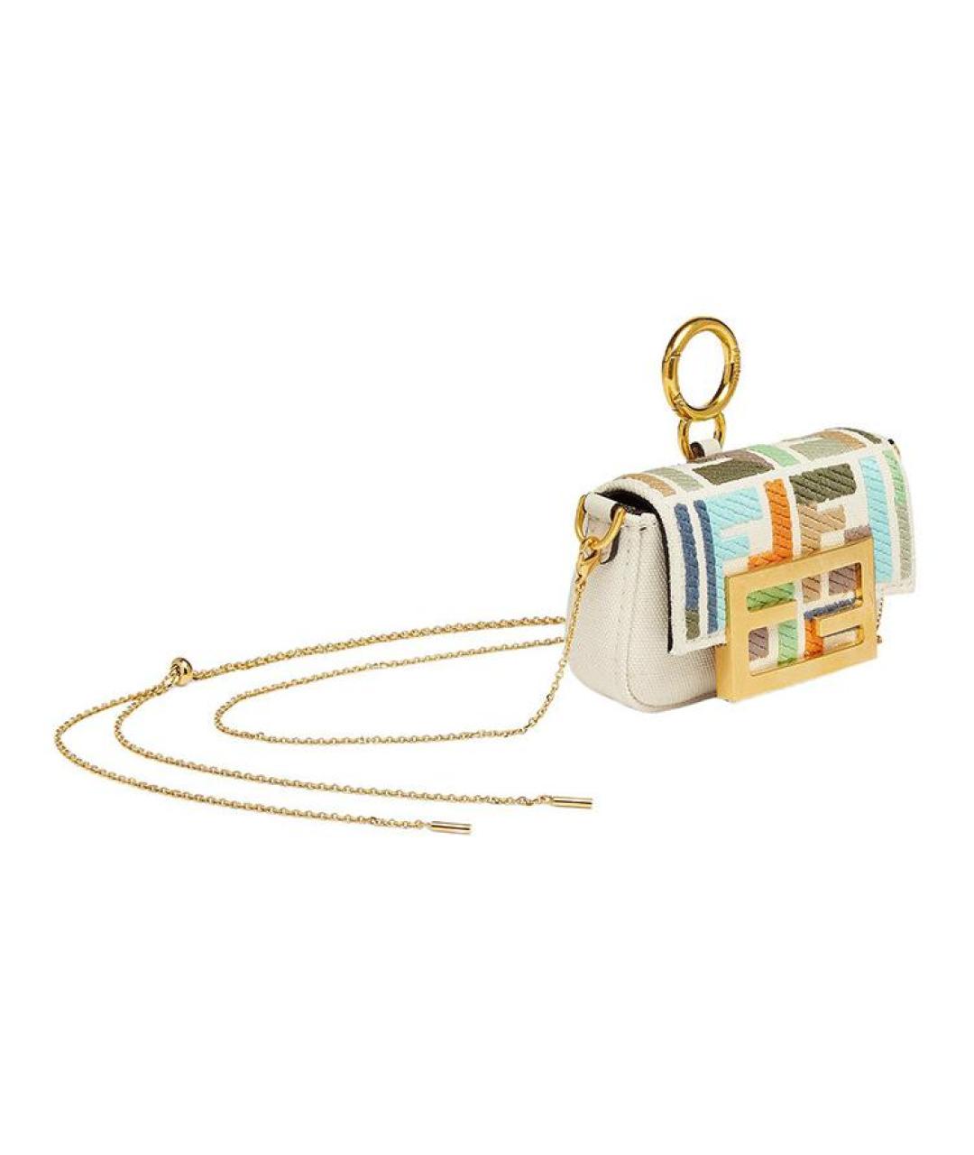 FENDI Бежевый кожаный кошелек, фото 2