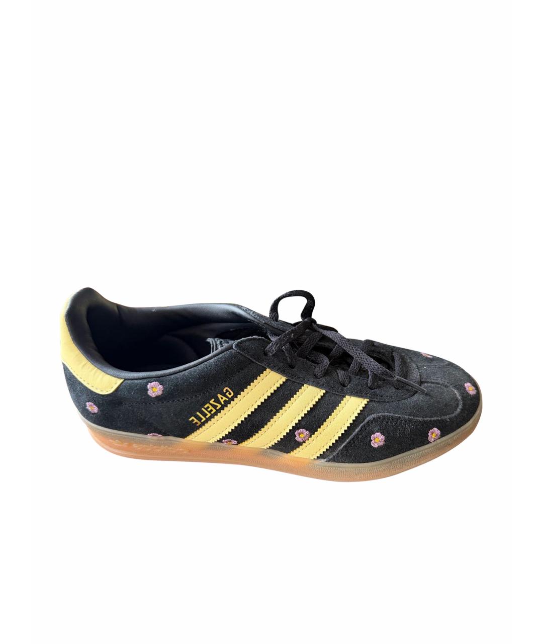 ADIDAS Черные замшевые кеды, фото 4