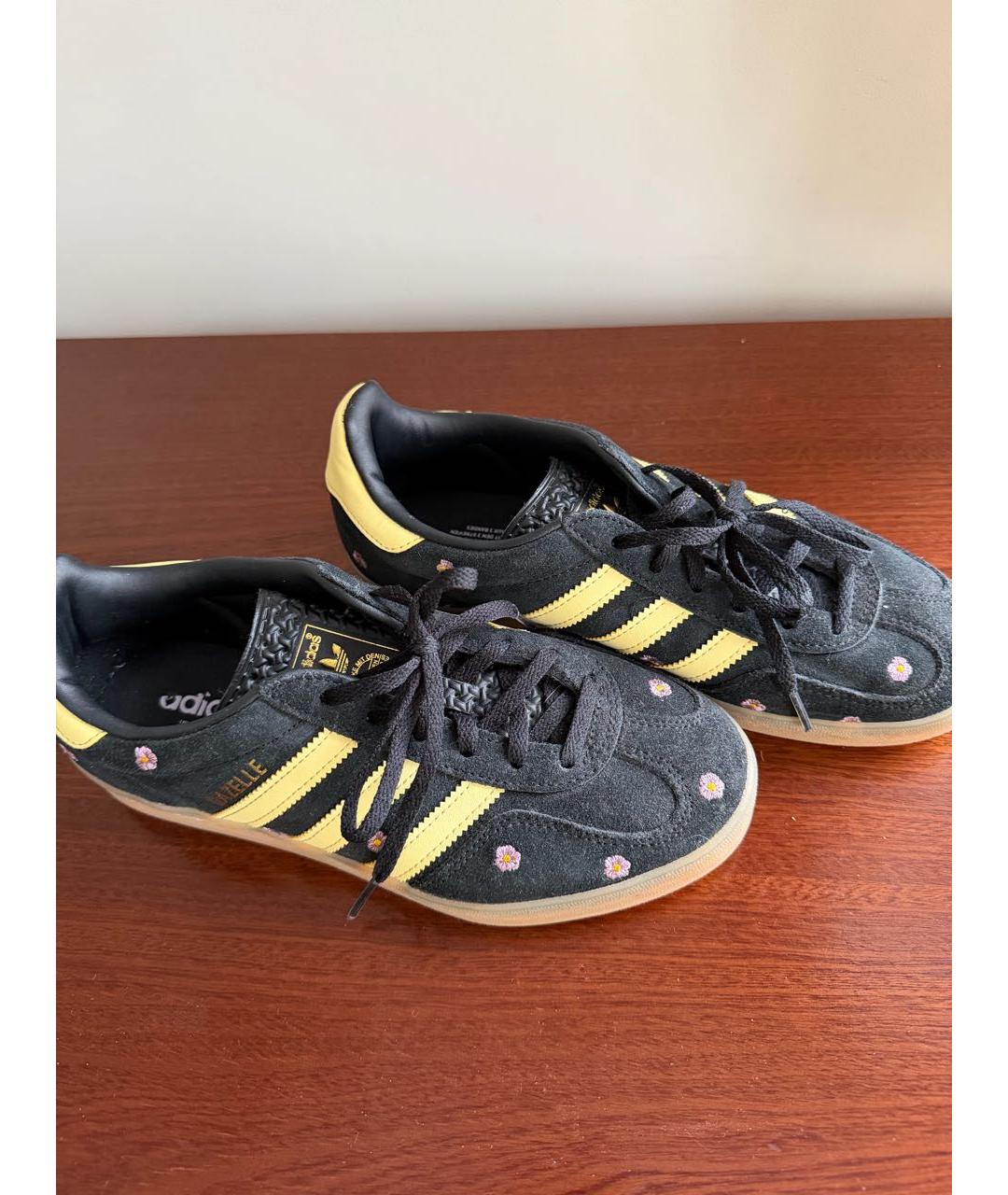 ADIDAS Черные замшевые кеды, фото 2