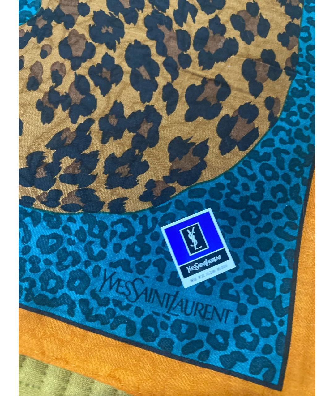 SAINT LAURENT Мульти хлопковый платок, фото 5
