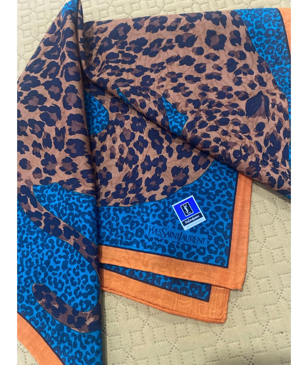 SAINT LAURENT Мульти хлопковый платок, фото 6