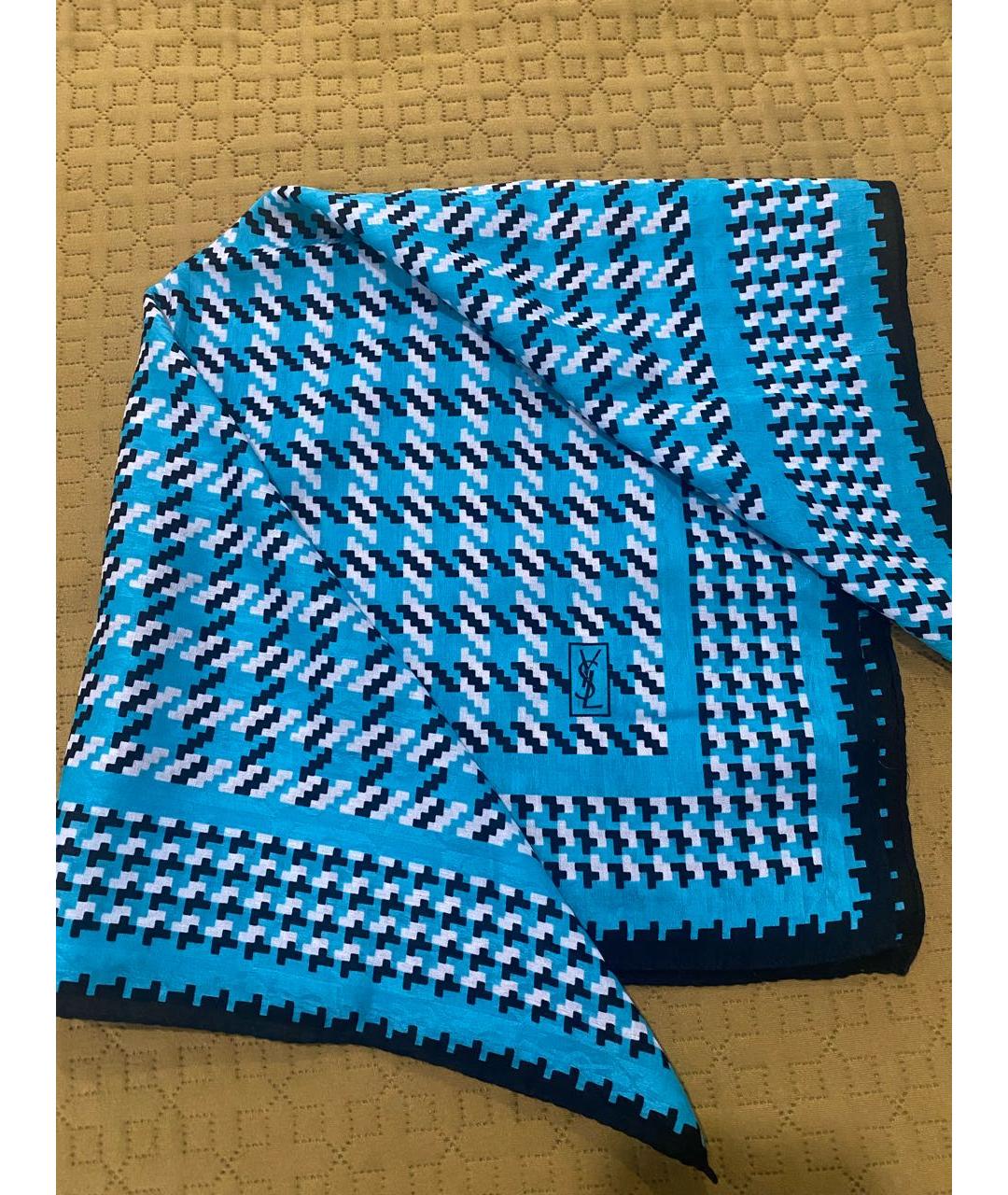SAINT LAURENT Мульти хлопковый платок, фото 7
