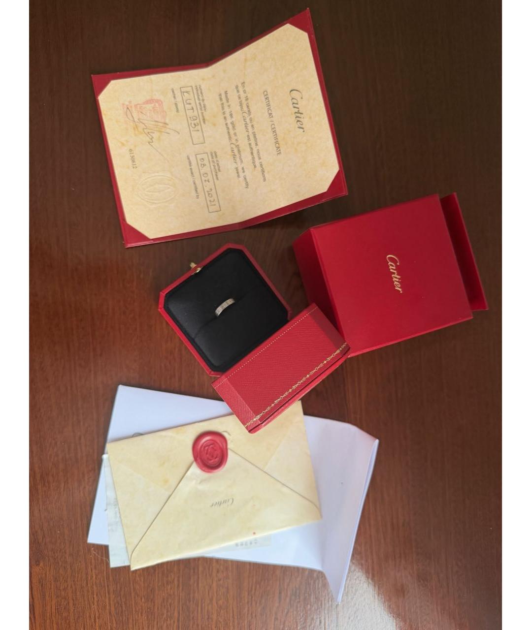 CARTIER Белое кольцо из белого золота, фото 3