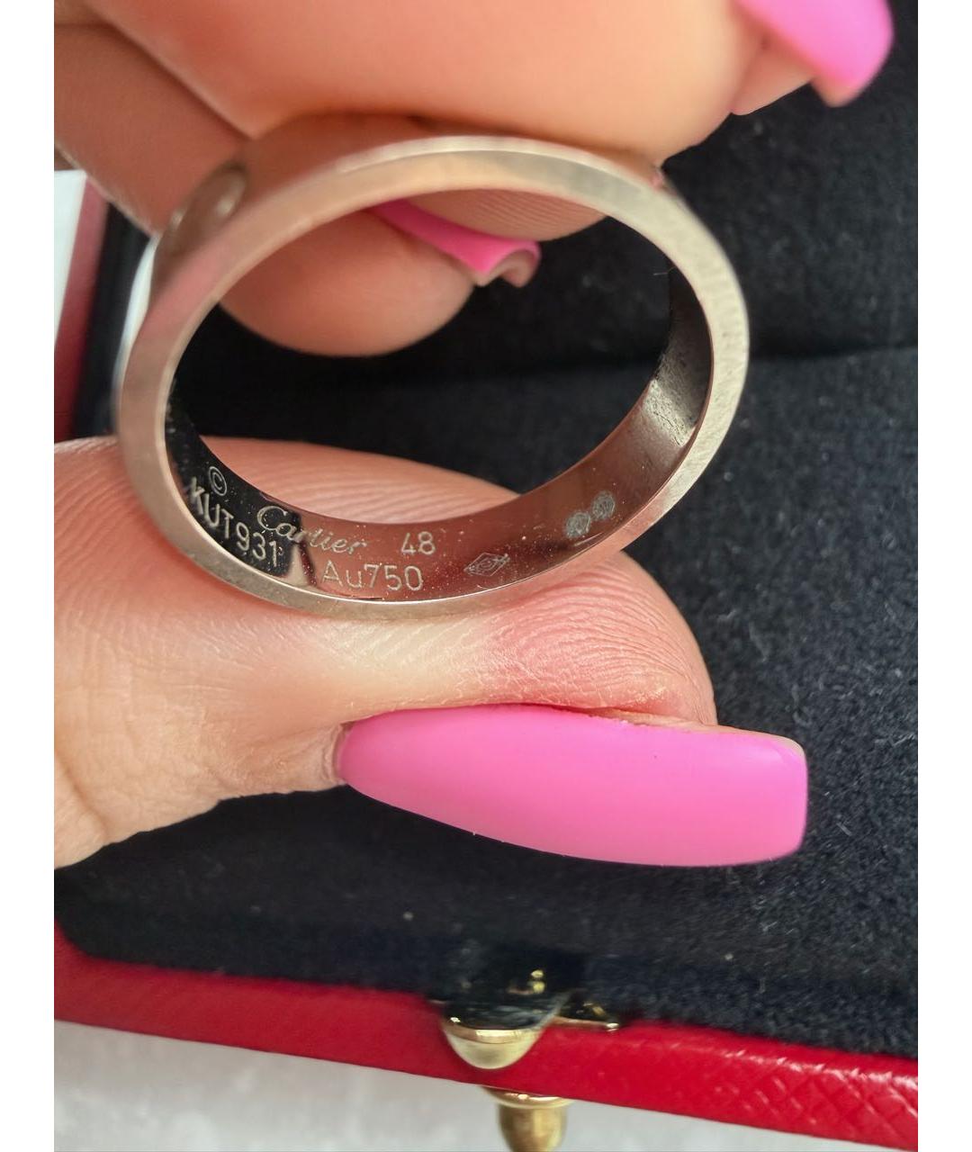 CARTIER Белое кольцо из белого золота, фото 6