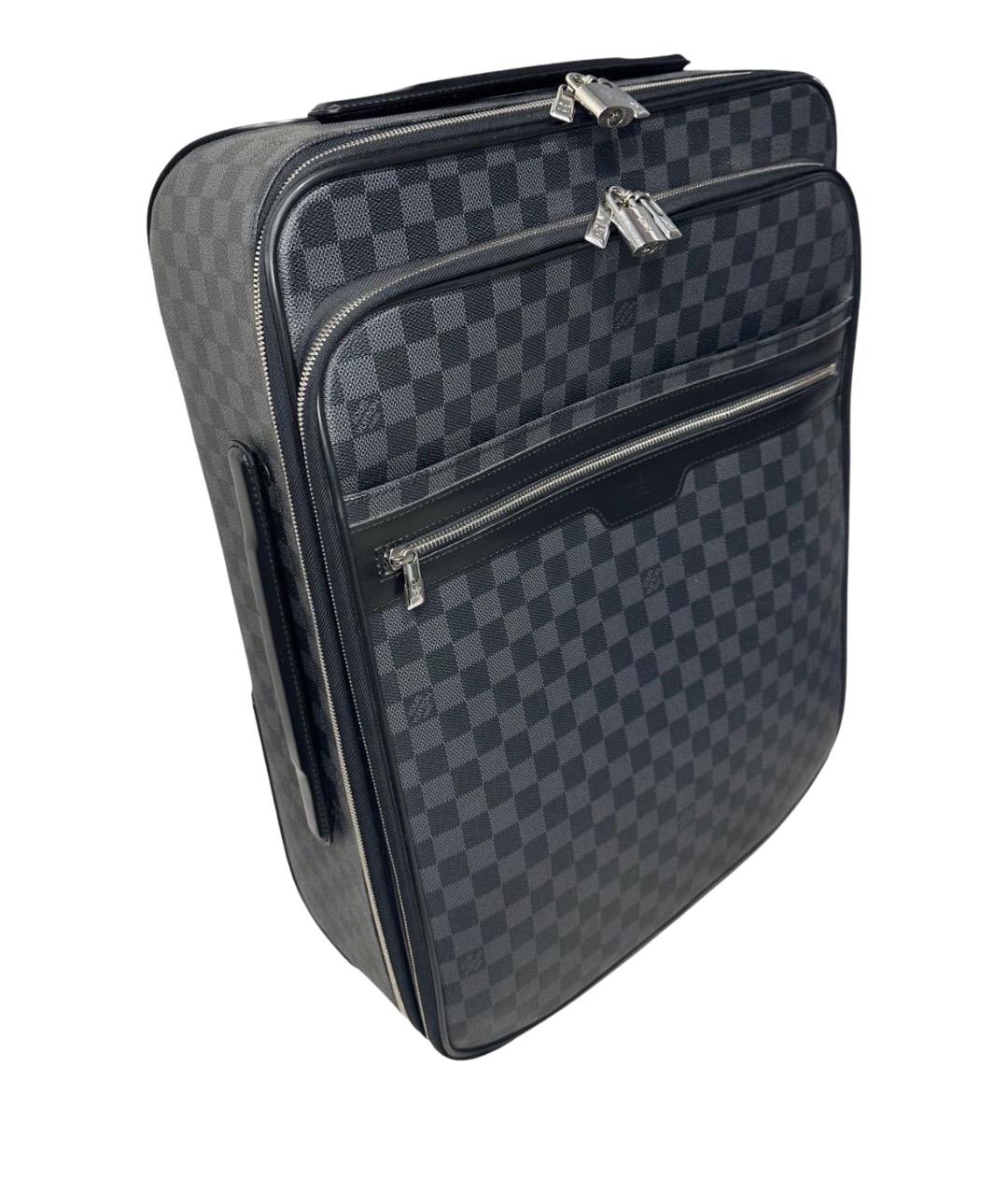 LOUIS VUITTON Антрацитовый чемодан, фото 1