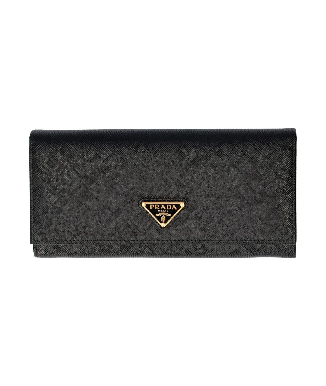 PRADA Черный кожаный кошелек, фото 1