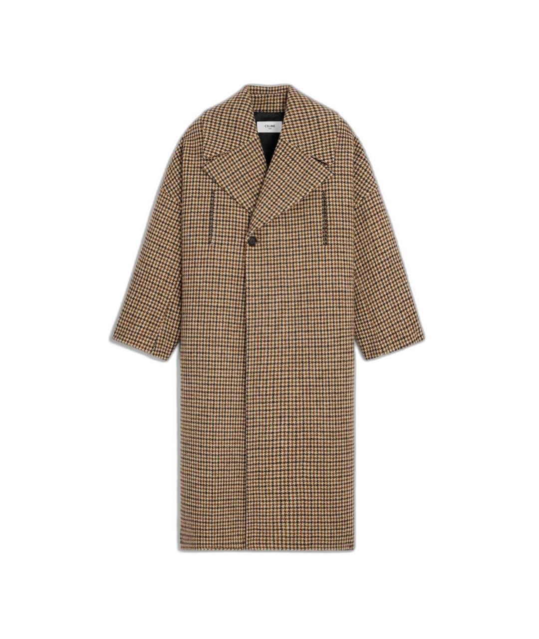 CELINE Бежевое шерстяное пальто, фото 1