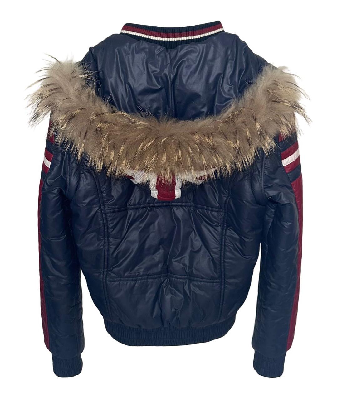 DOLCE&GABBANA Бордовая полиамидовая куртка, фото 2