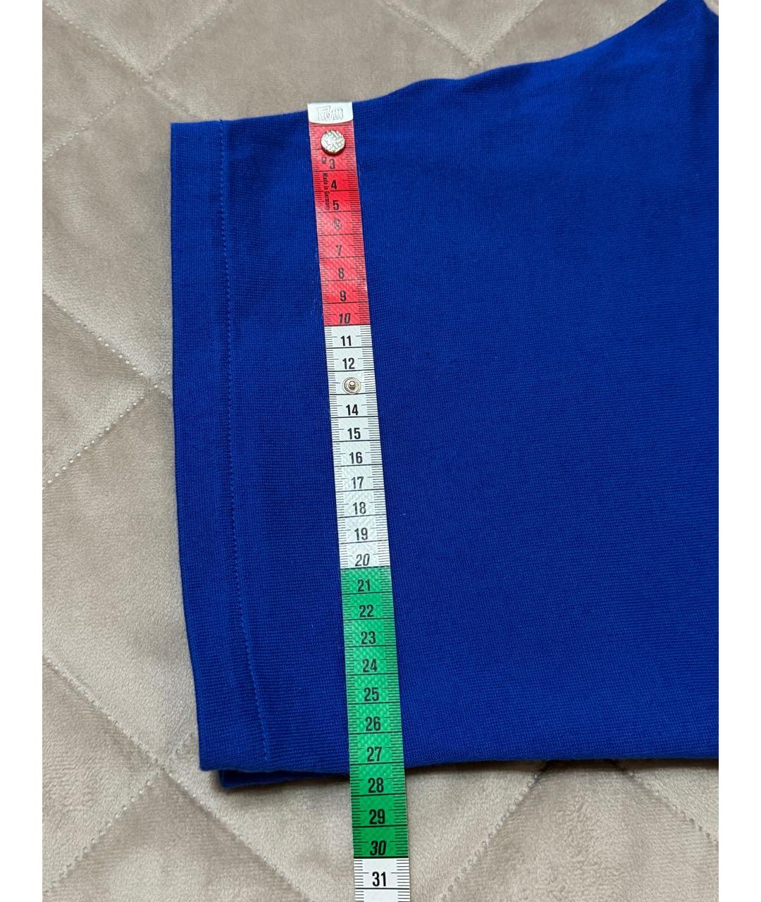 KITON Синие хлопковые шорты, фото 8