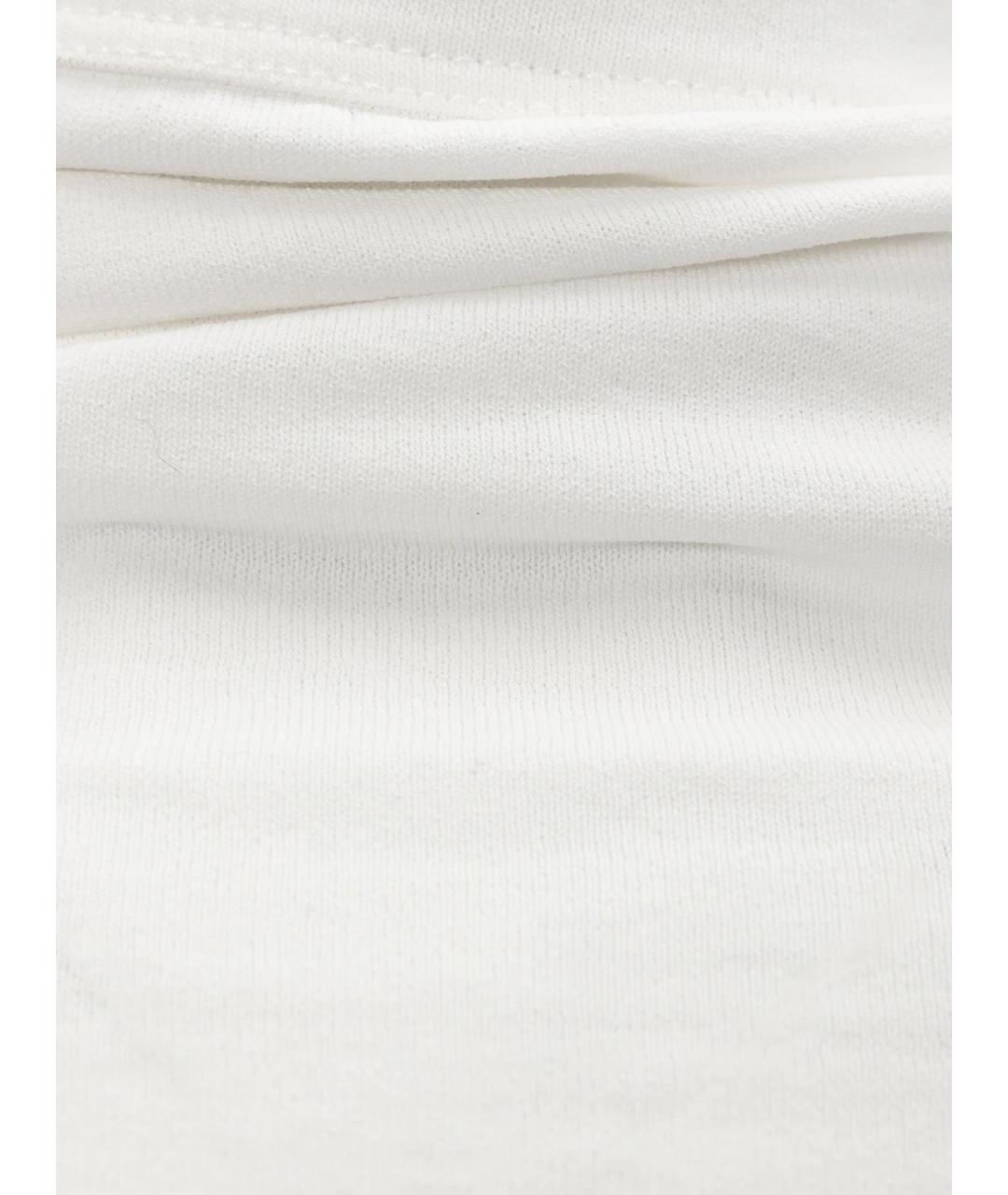 RICK OWENS Белое хлопковое повседневное платье, фото 2