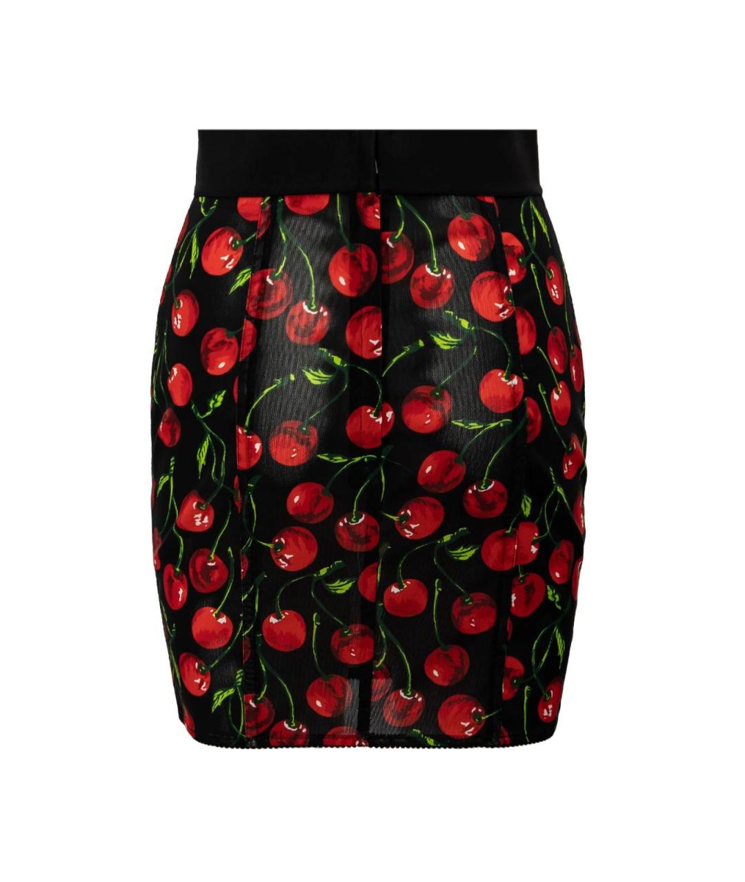 DOLCE&GABBANA Черная полиэстеровая юбка миди, фото 2