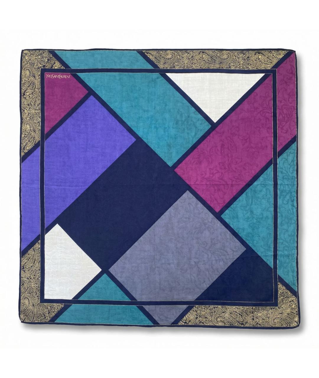 SAINT LAURENT Мульти хлопковый платок, фото 2
