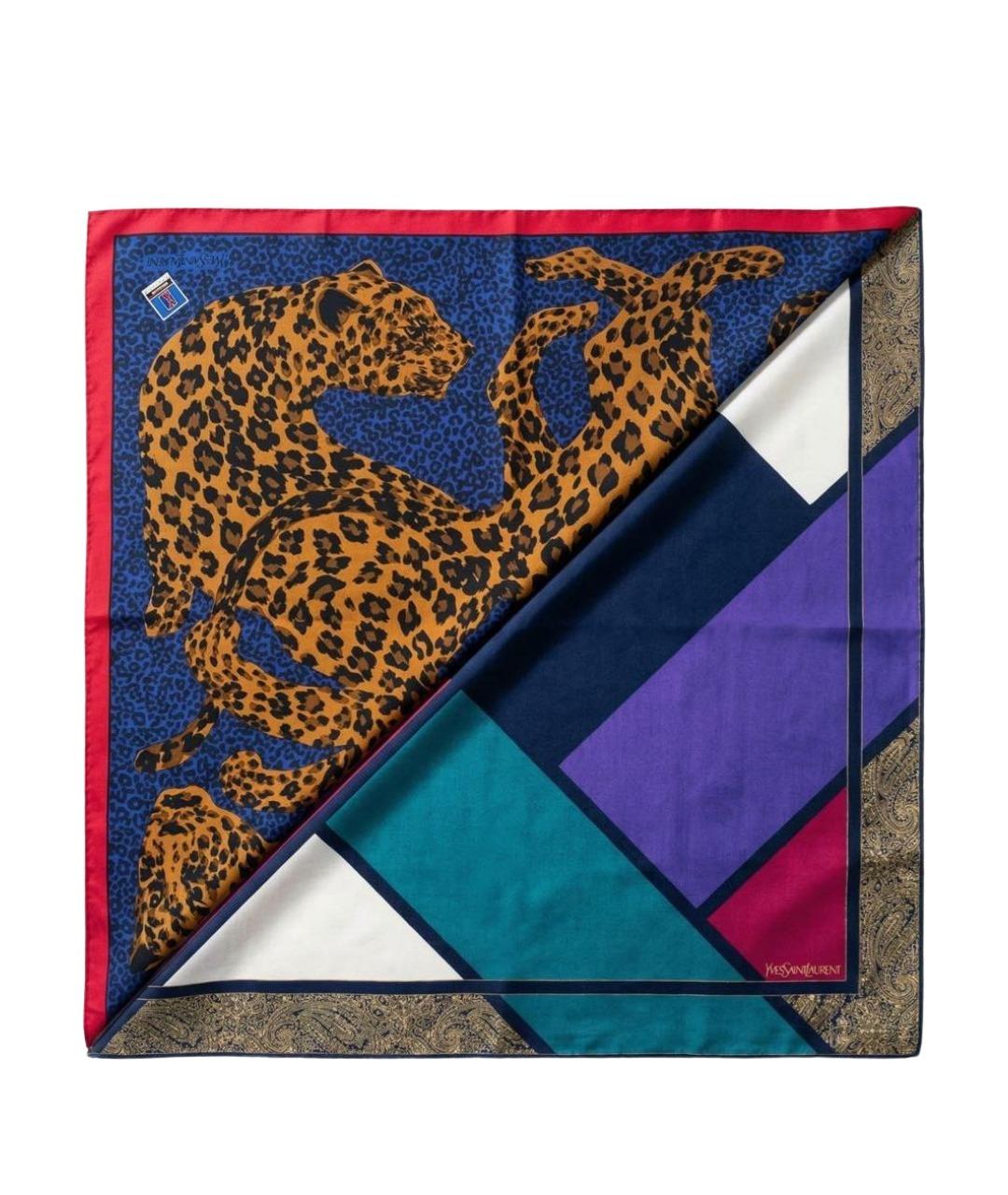SAINT LAURENT Мульти хлопковый платок, фото 1