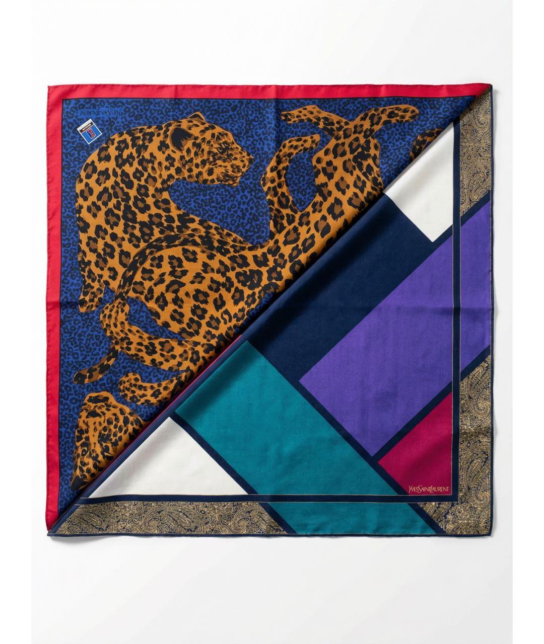 SAINT LAURENT Мульти хлопковый платок, фото 9