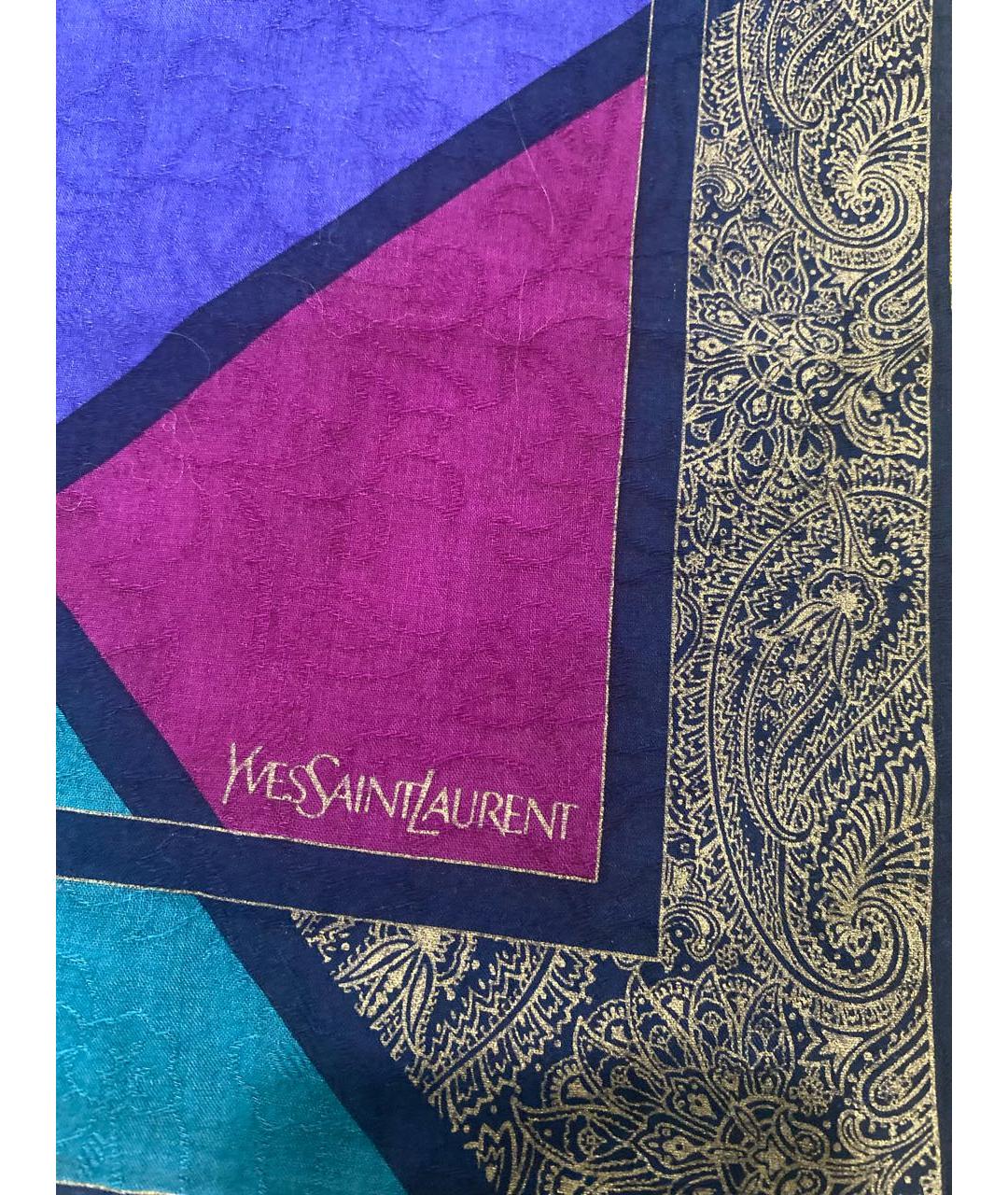 SAINT LAURENT Мульти хлопковый платок, фото 7