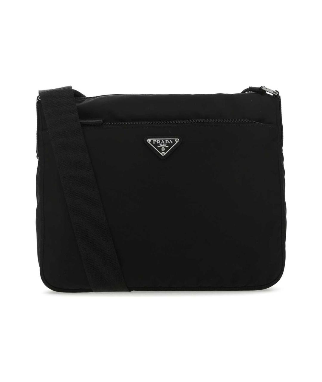 PRADA Черная синтетическая сумка через плечо, фото 1