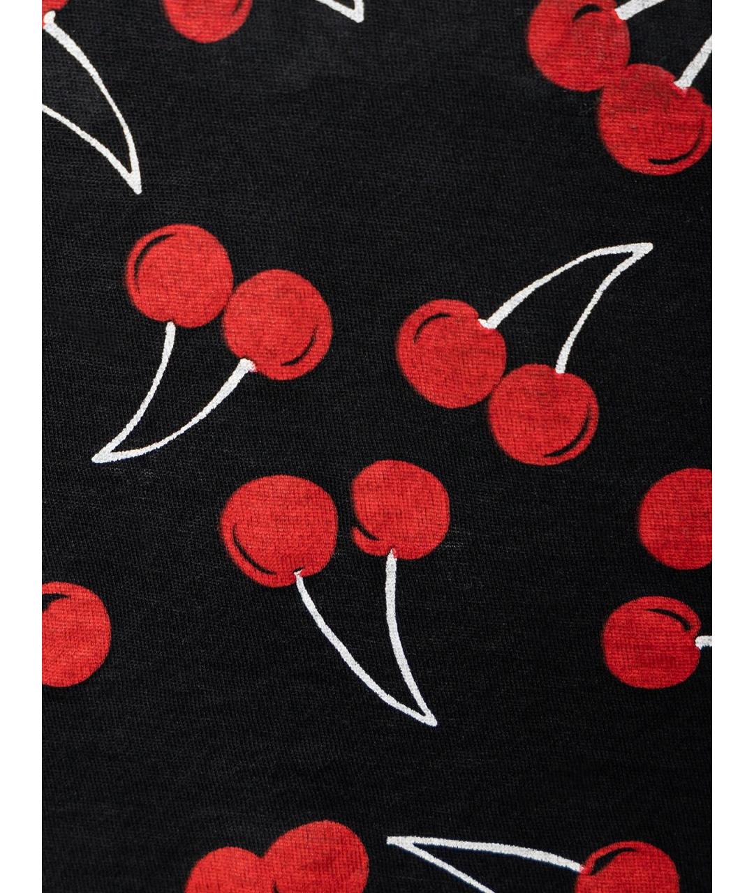 SAINT LAURENT Черная хлопковая футболка, фото 3