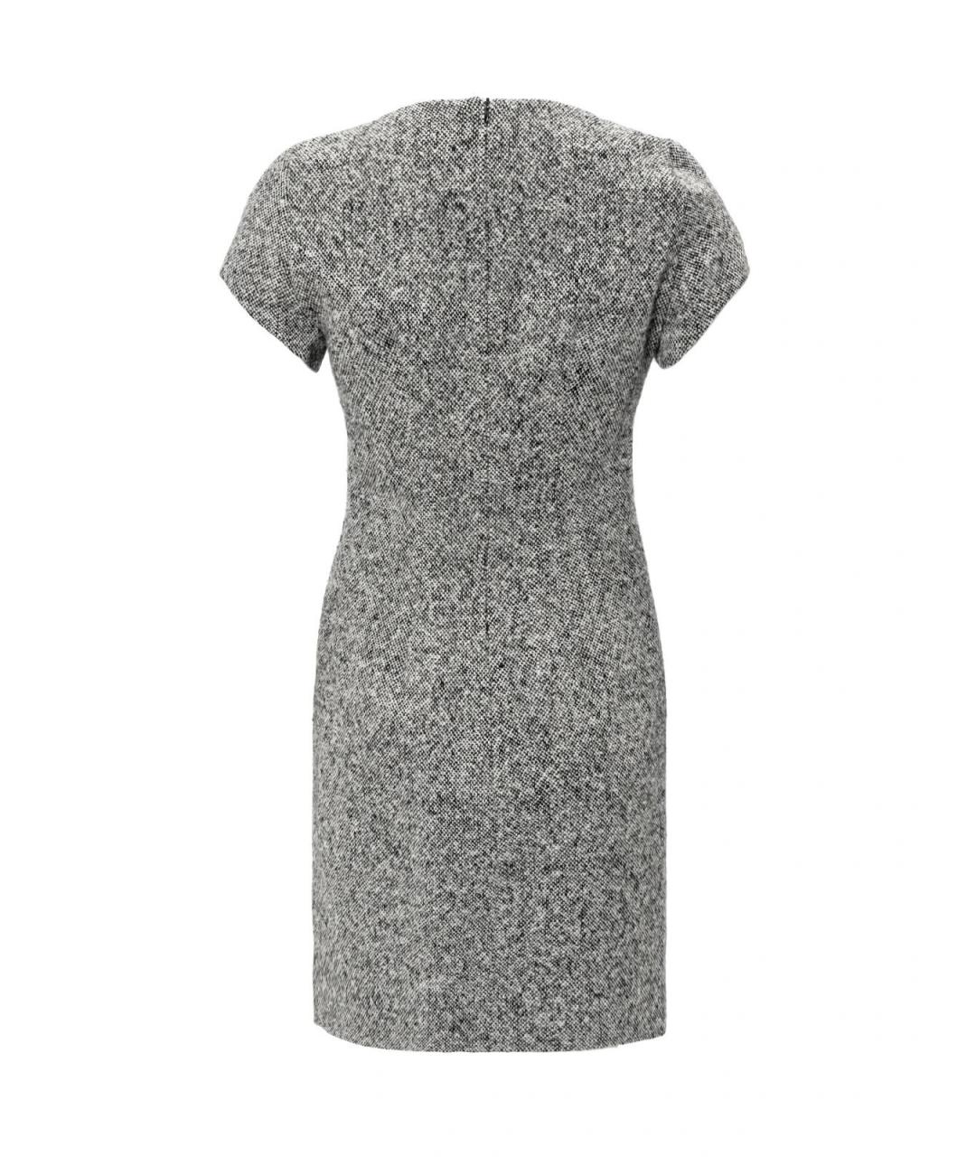 SAINT LAURENT Черное шерстяное повседневное платье, фото 2