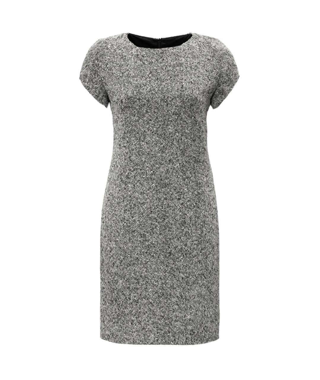 SAINT LAURENT Черное шерстяное повседневное платье, фото 1