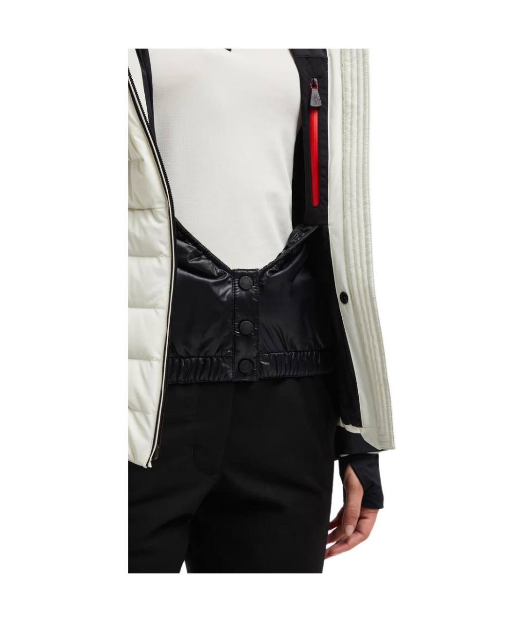 MONCLER Белый пуховик, фото 3