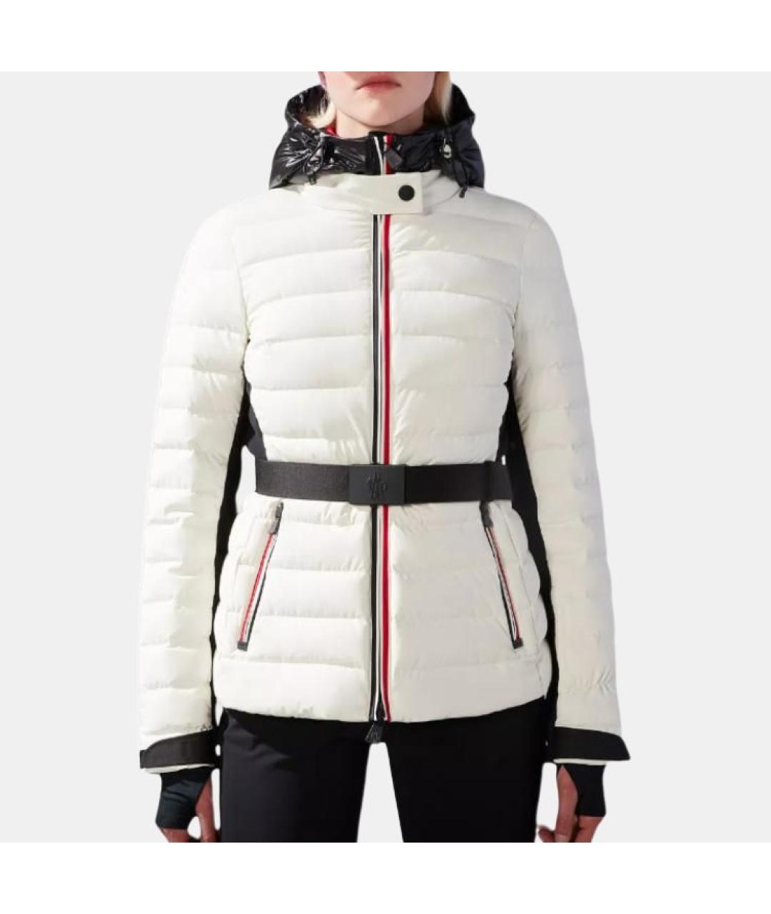 MONCLER Белый пуховик, фото 2