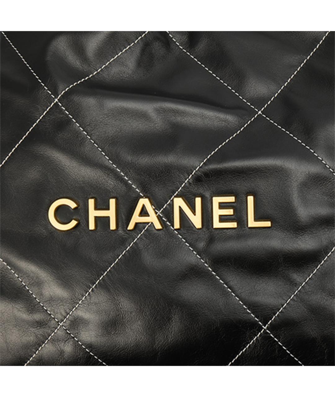 CHANEL Черный кожаный рюкзак, фото 5