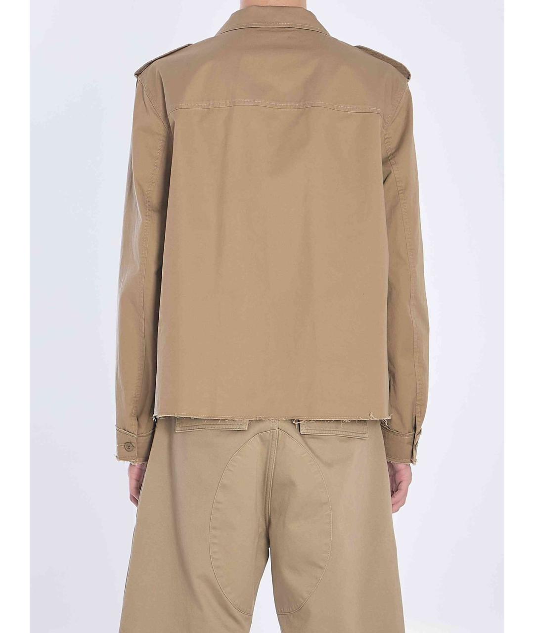 CELINE Бежевая хлопковая куртка, фото 4