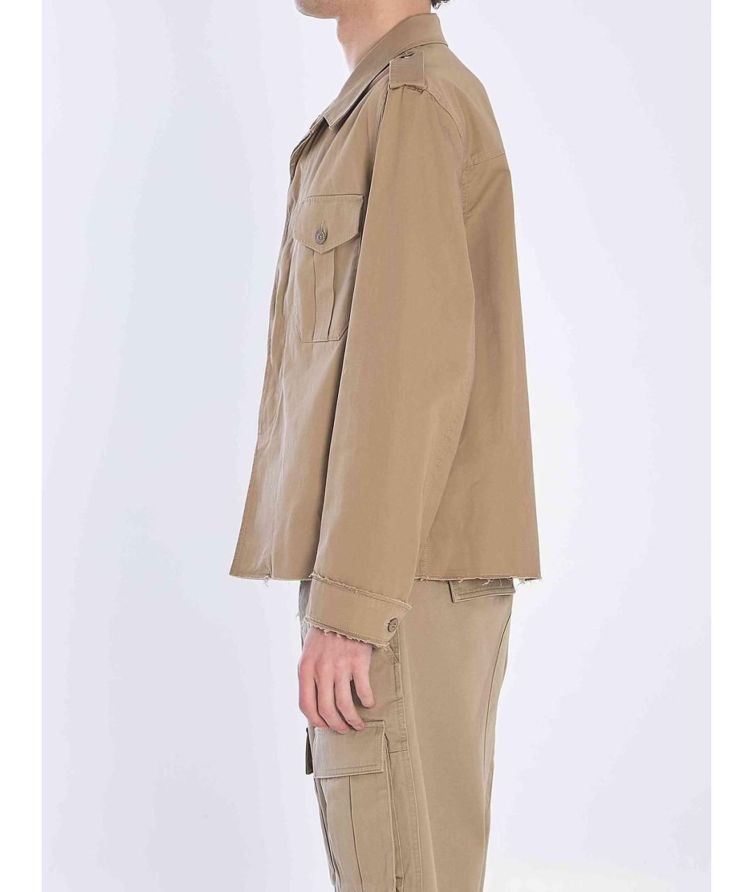 CELINE Бежевая хлопковая куртка, фото 3