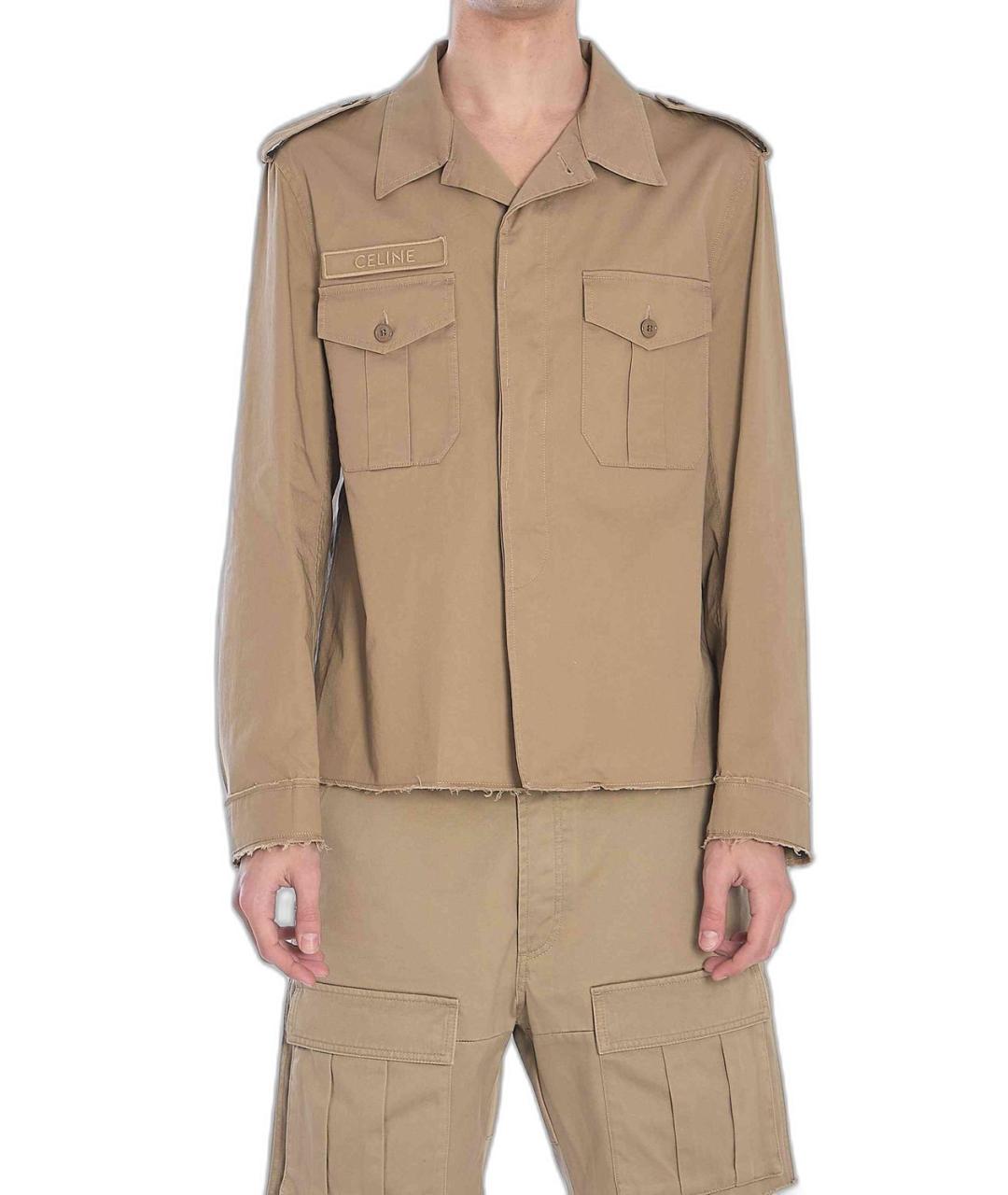 CELINE Бежевая хлопковая куртка, фото 1