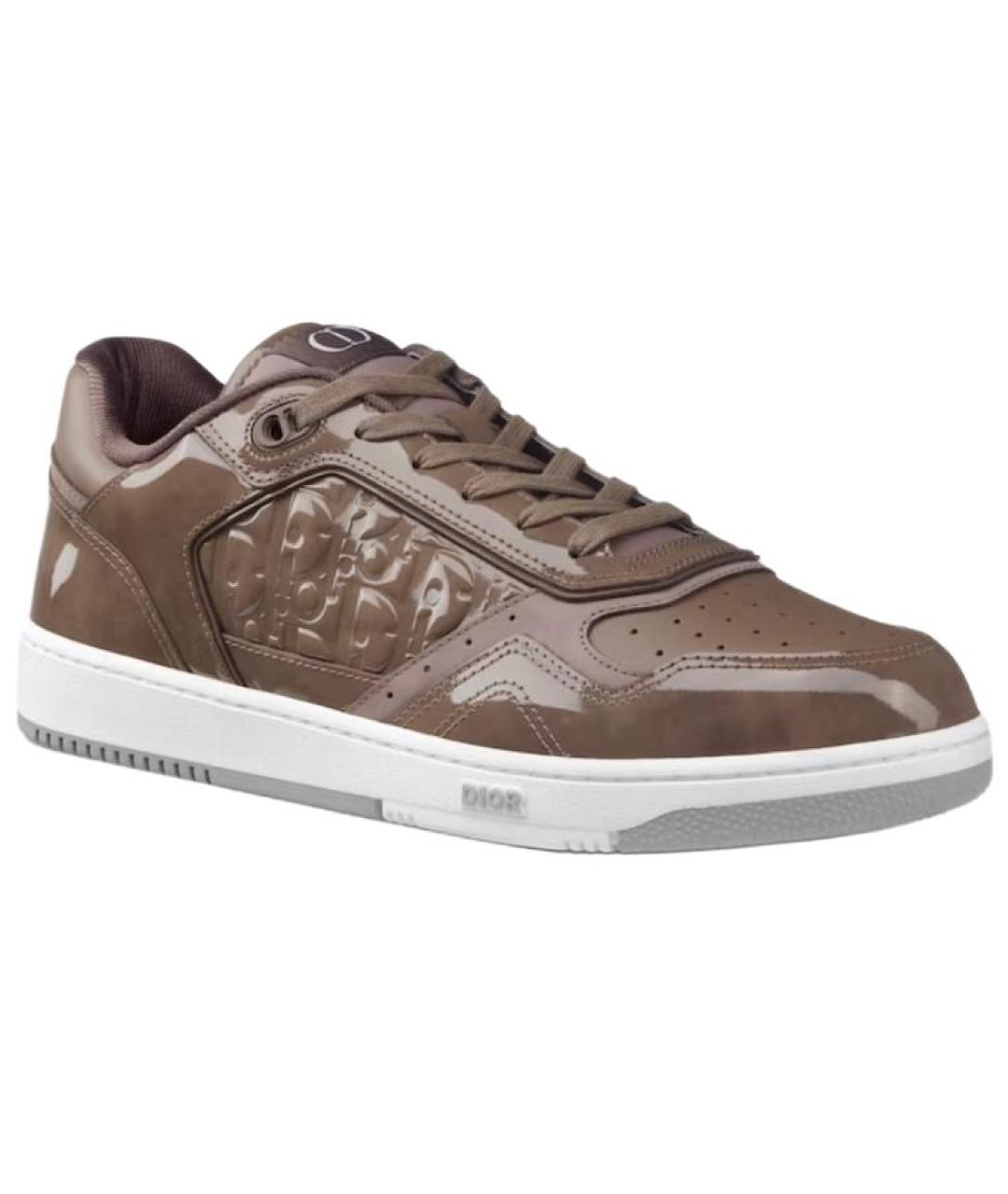 CHRISTIAN DIOR Коричневые низкие кроссовки / кеды, фото 3