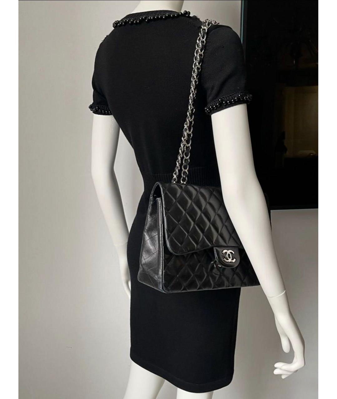 CHANEL Черное шерстяное повседневное платье, фото 5