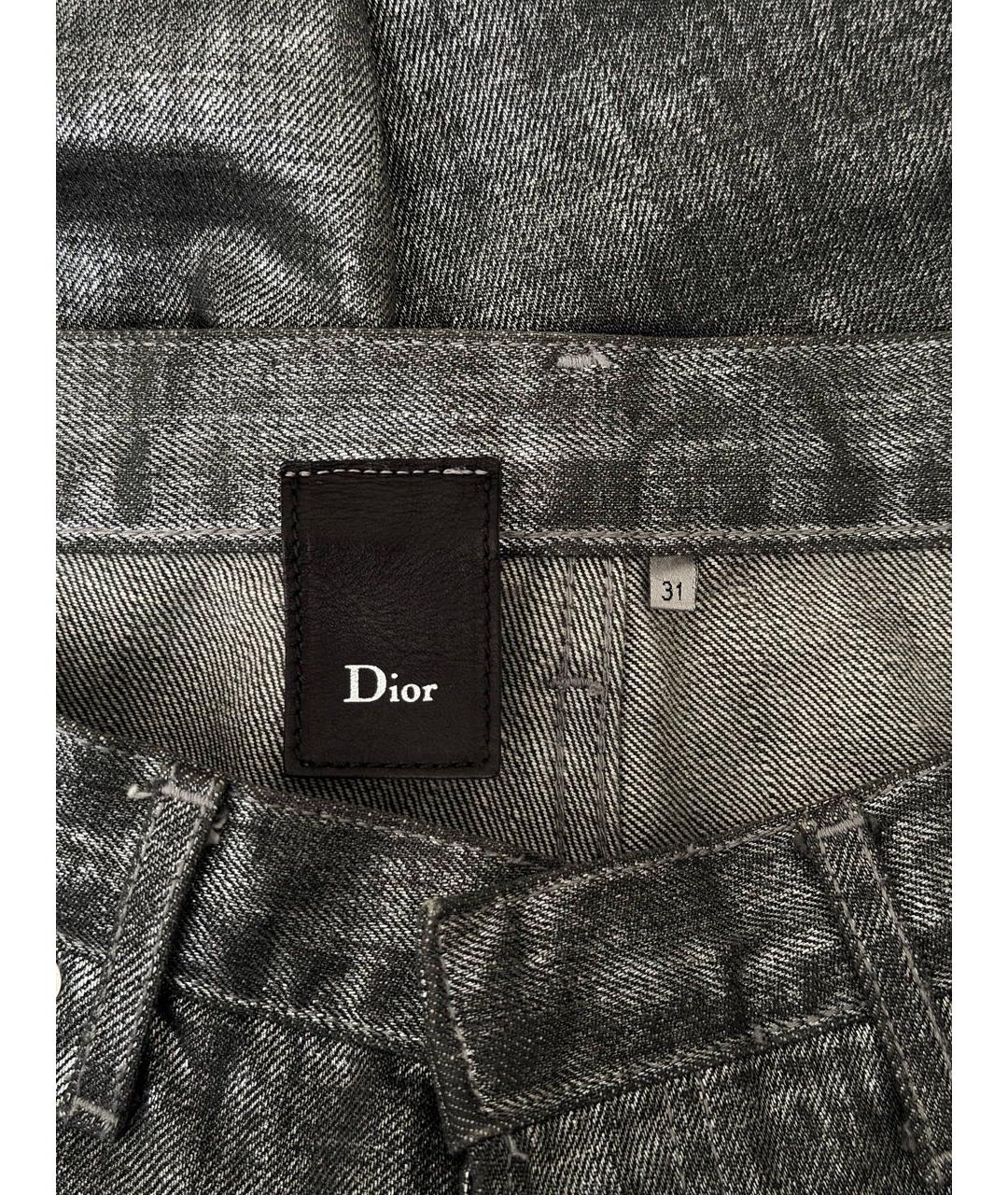 CHRISTIAN DIOR Черные прямые джинсы, фото 3