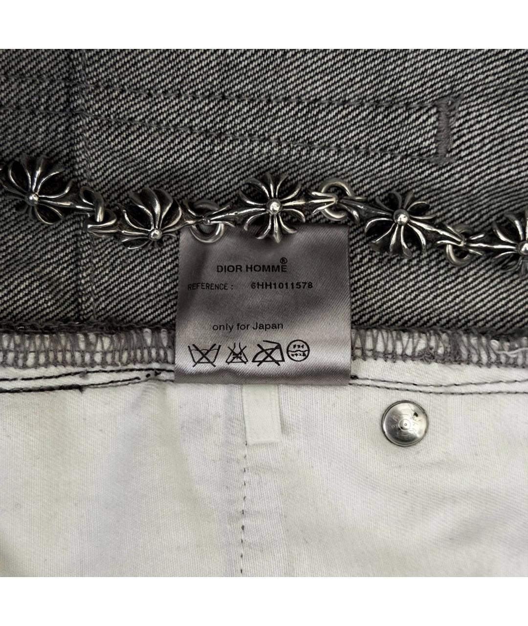 CHRISTIAN DIOR Черные прямые джинсы, фото 4