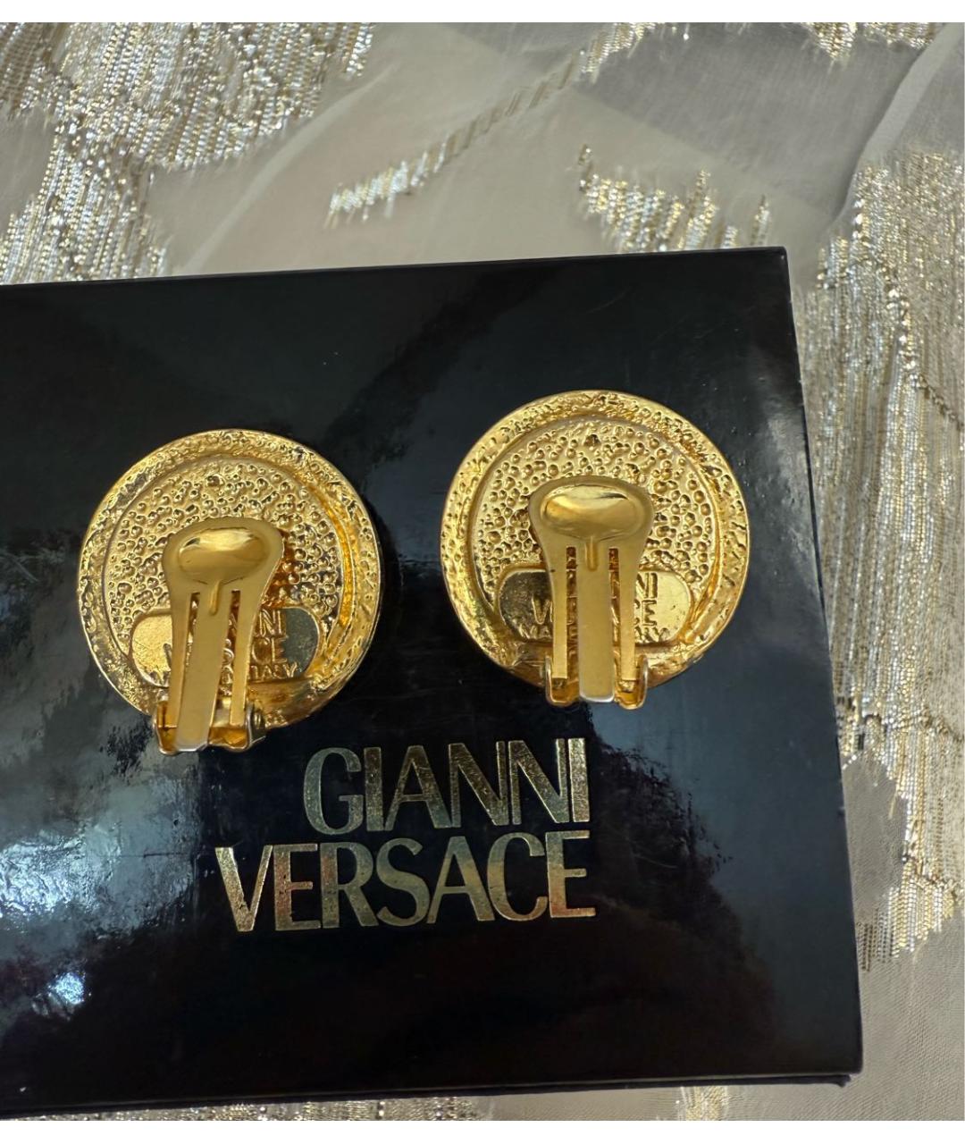 VERSACE Черные металлические клипсы, фото 2