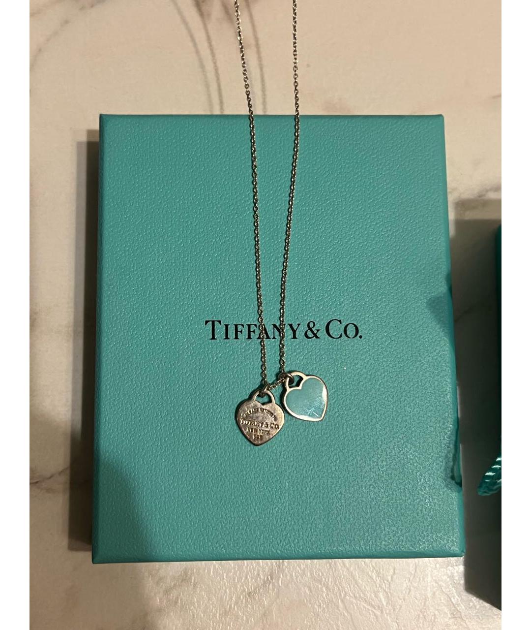 TIFFANY&CO Голубое серебряное колье, фото 2