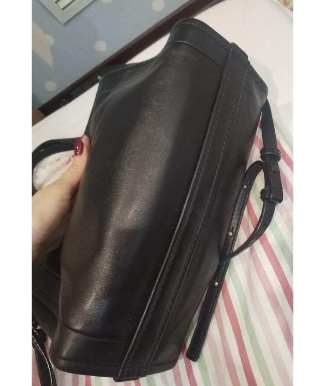 MARC JACOBS Черная кожаная сумка тоут, фото 4