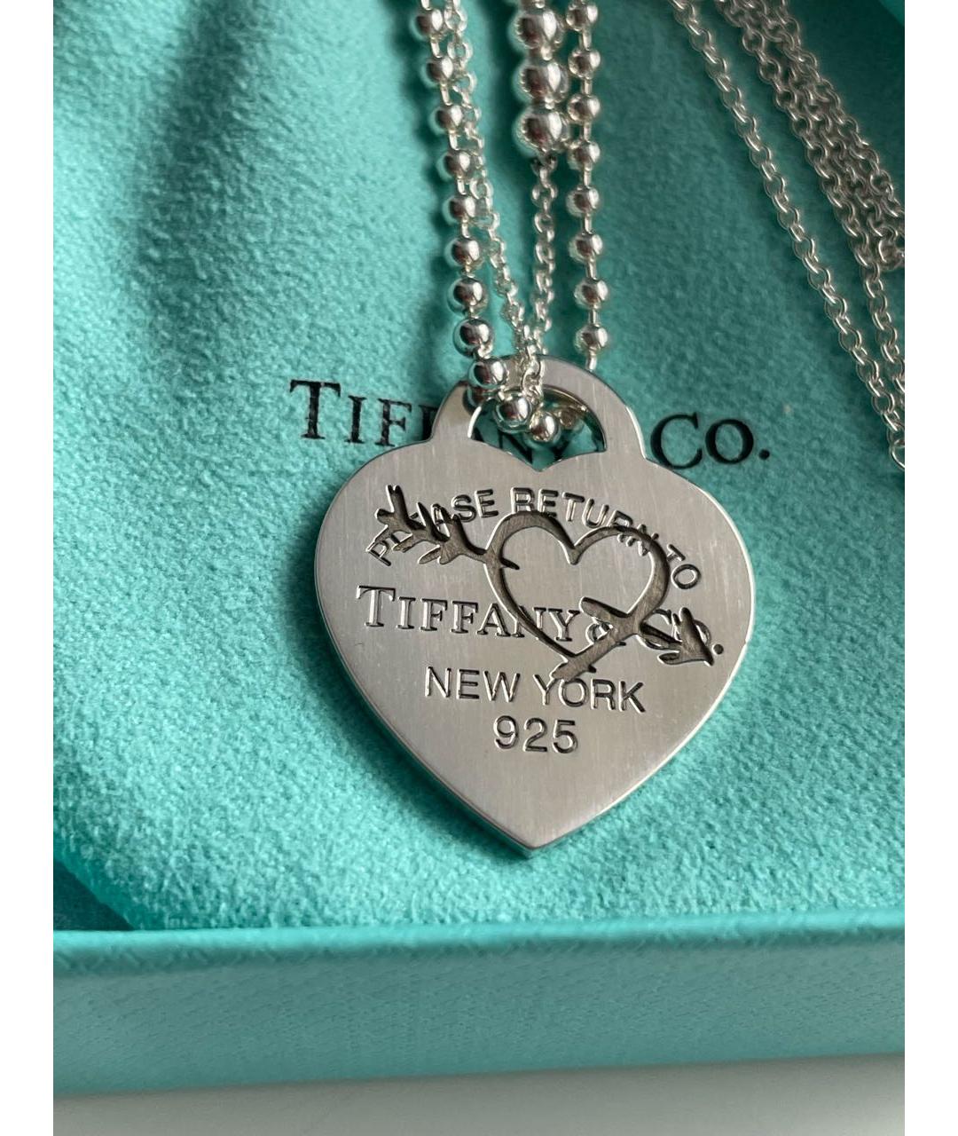 TIFFANY&CO Серебряное серебряное колье, фото 5