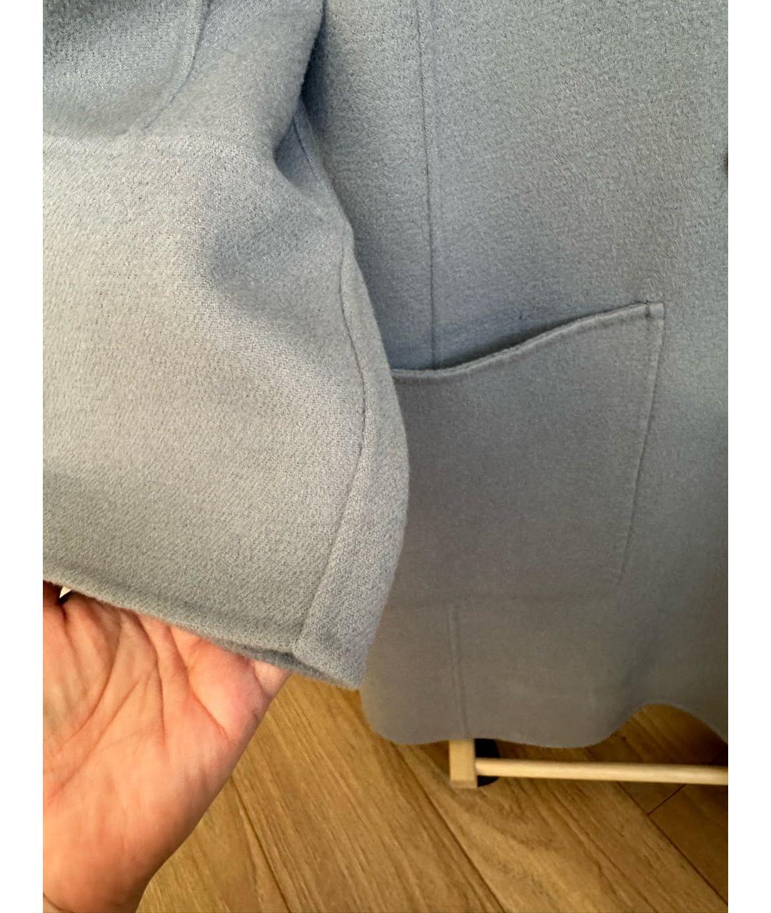 'S MAX MARA Серое шерстяное пальто, фото 6