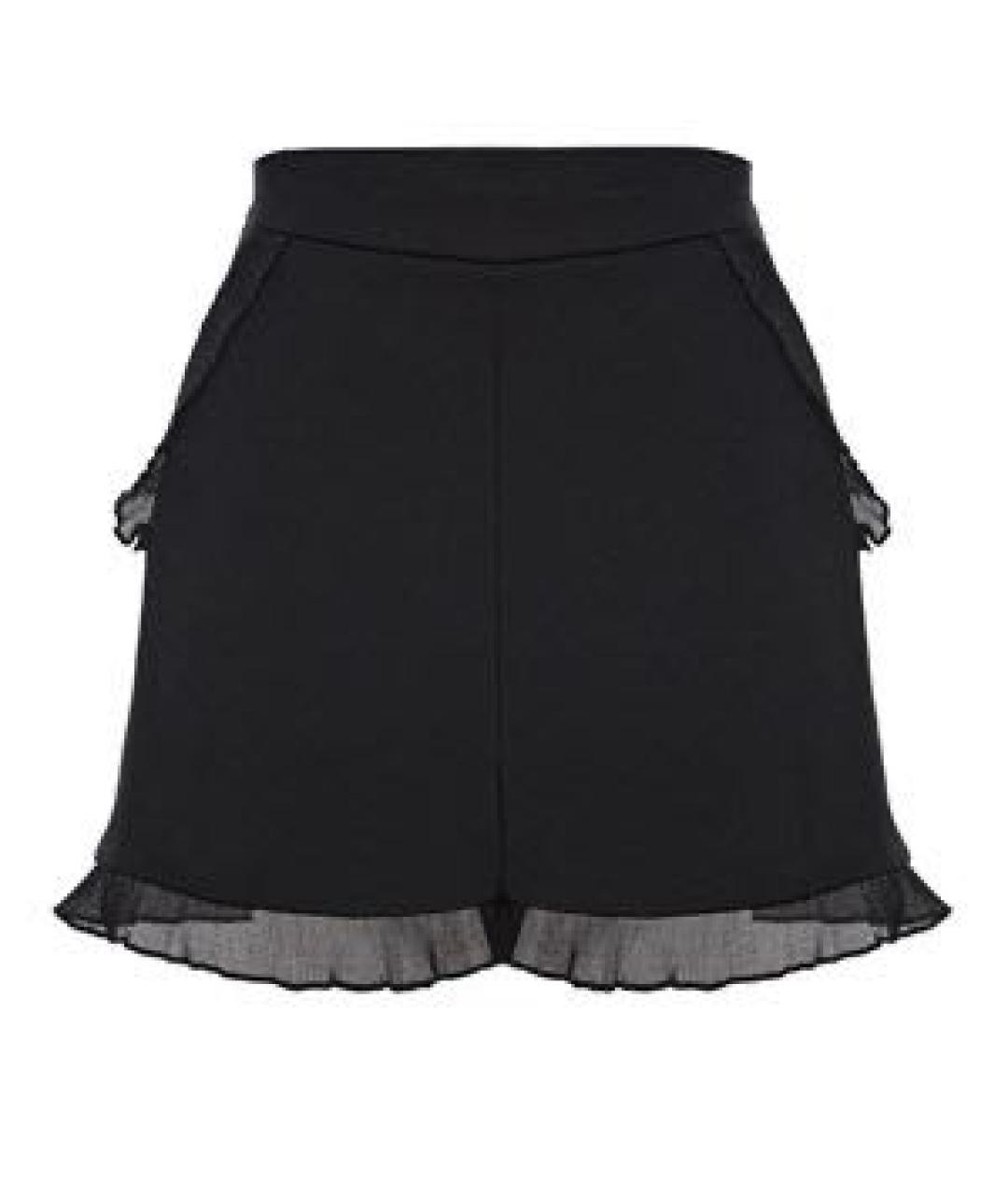 TWIN-SET Черные полиэстеровые шорты, фото 1