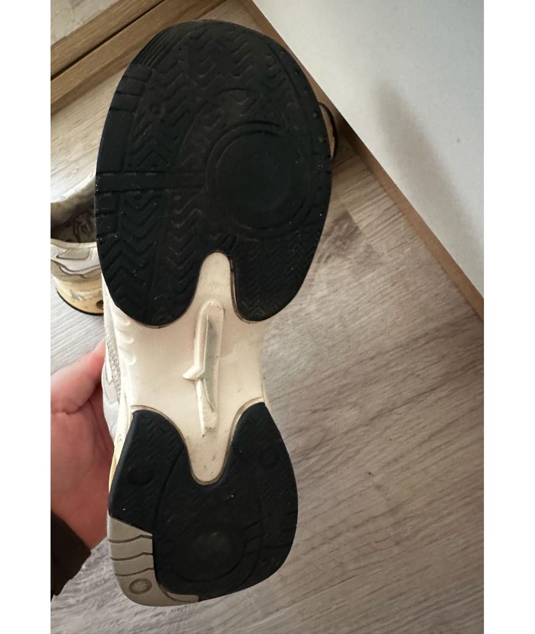 PREMIATA Бежевые кожаные кроссовки, фото 3