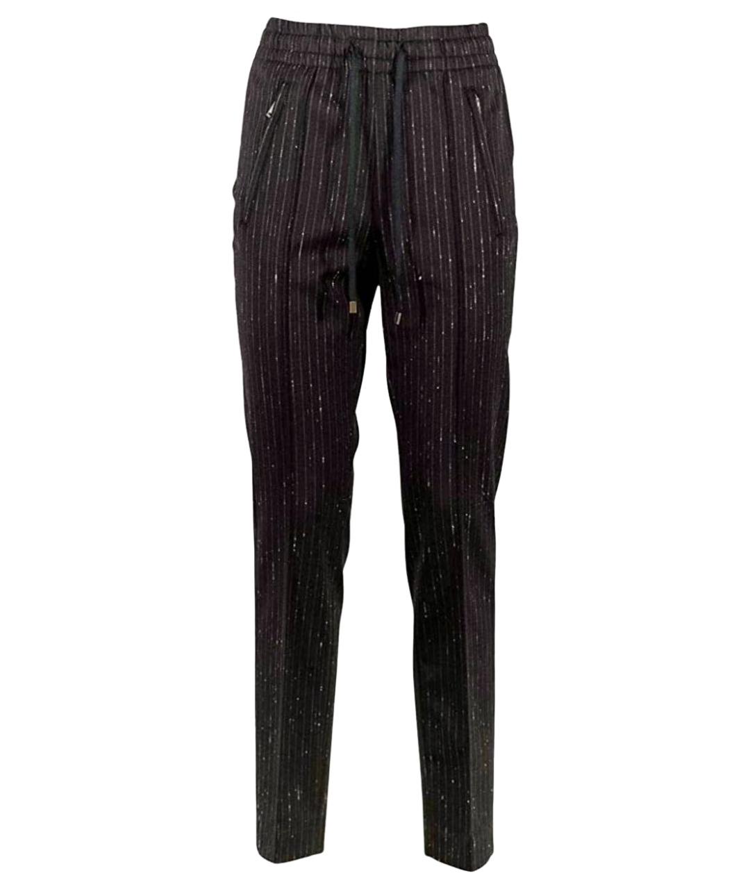 DONDUP Коричневые шерстяные брюки узкие, фото 1