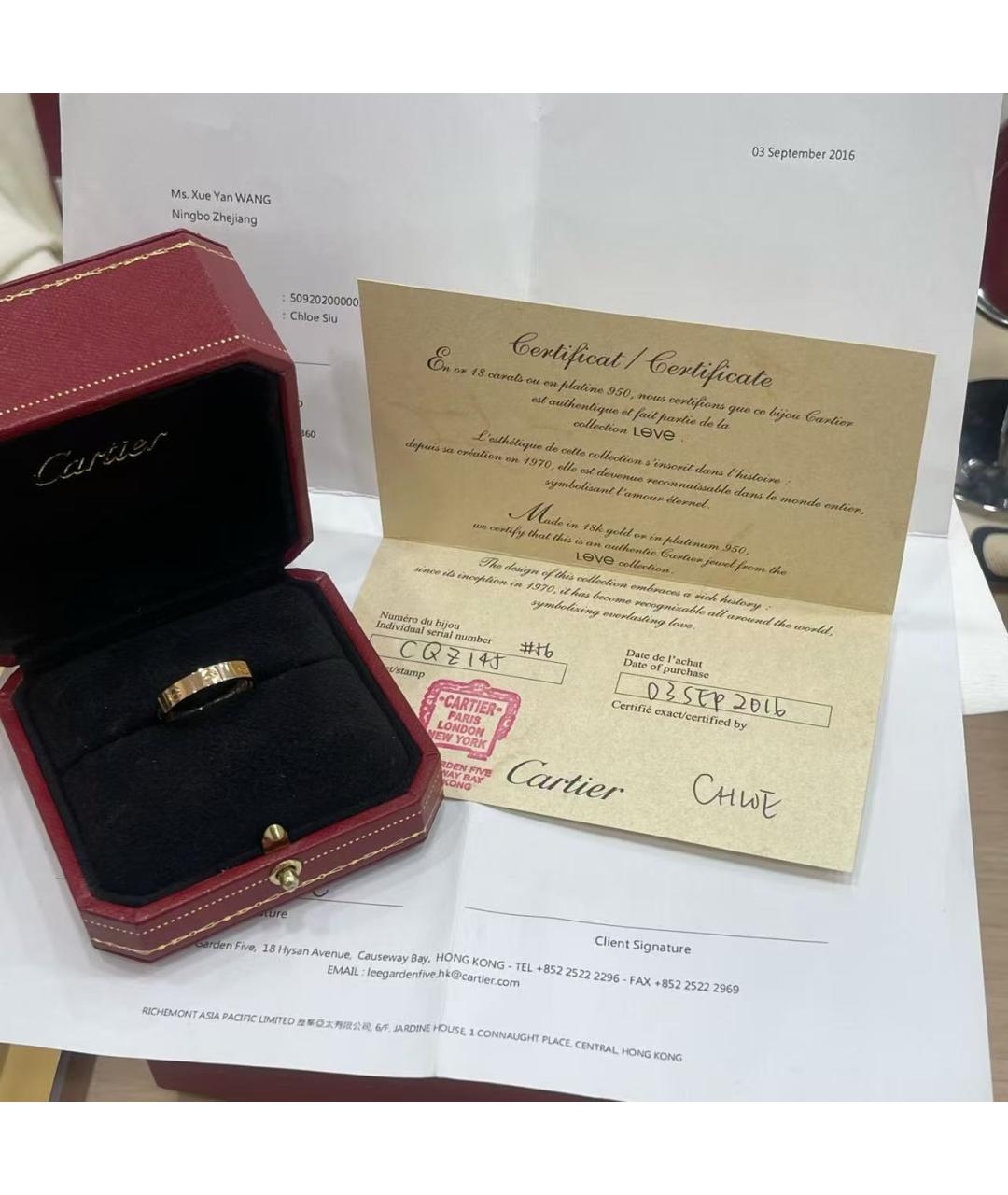 CARTIER Золотое кольцо из розового золота, фото 2