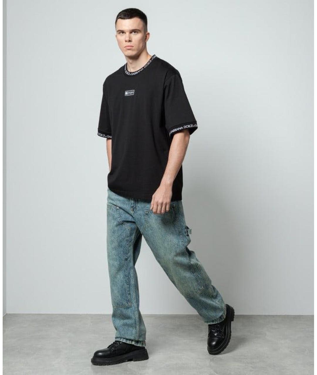 DOLCE&GABBANA Черная футболка, фото 2