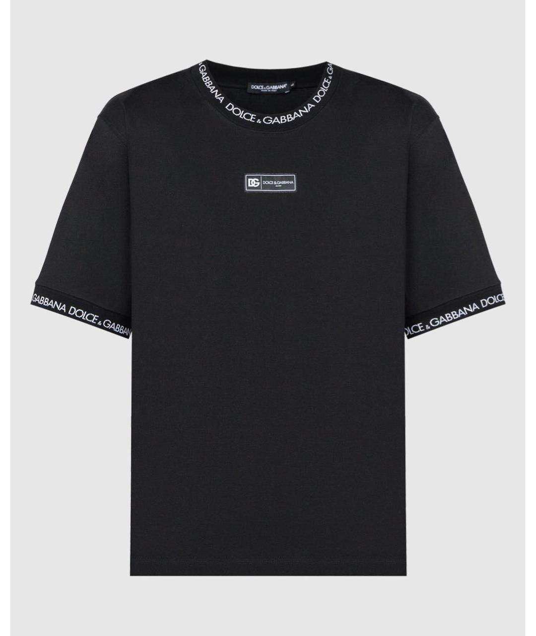 DOLCE&GABBANA Черная футболка, фото 6