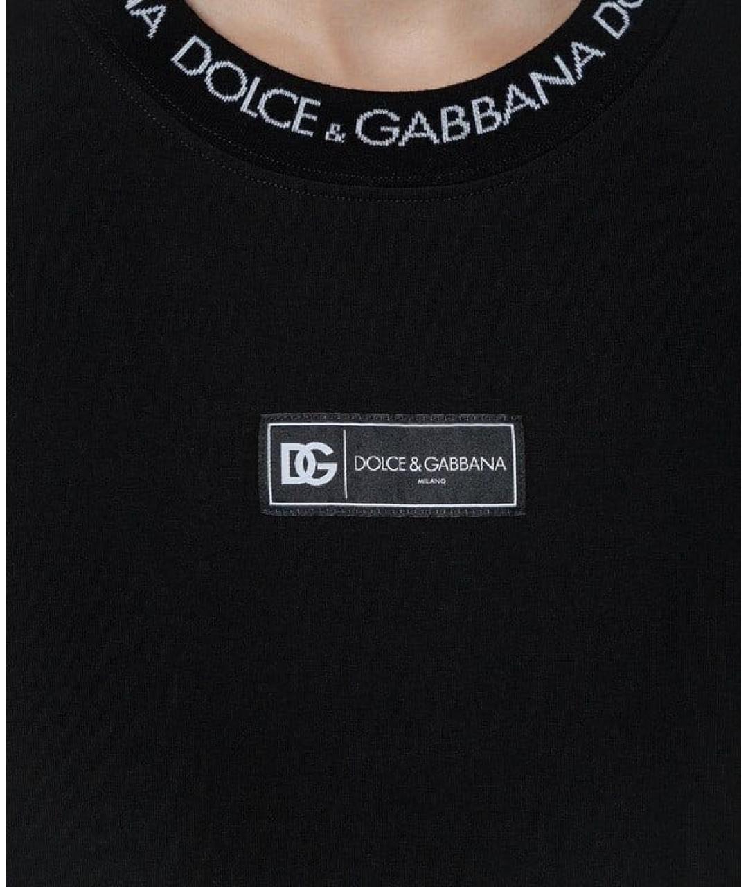 DOLCE&GABBANA Черная футболка, фото 4