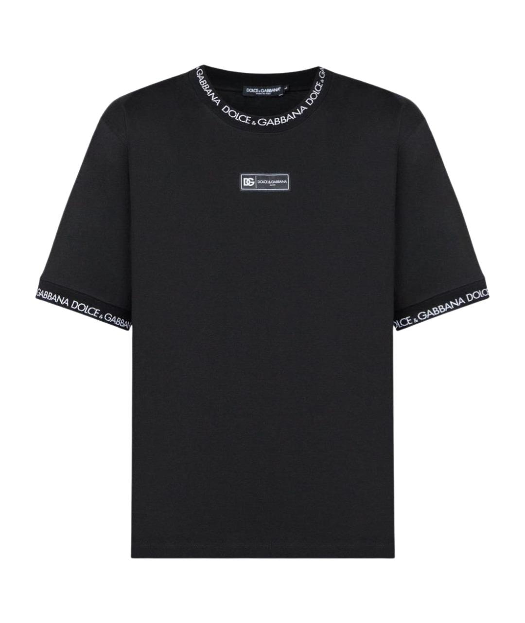 DOLCE&GABBANA Черная футболка, фото 1