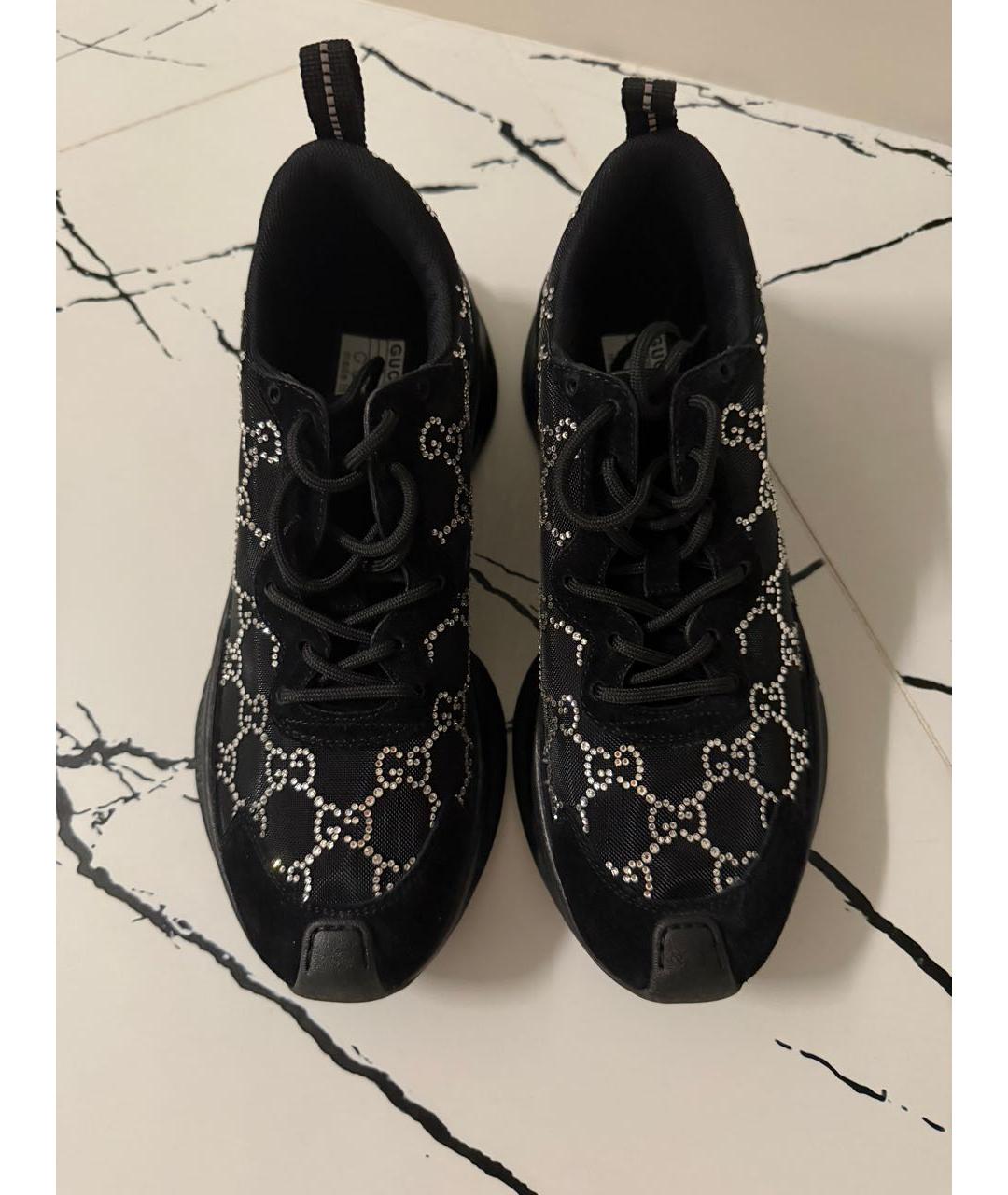 GUCCI Черные кроссовки, фото 2