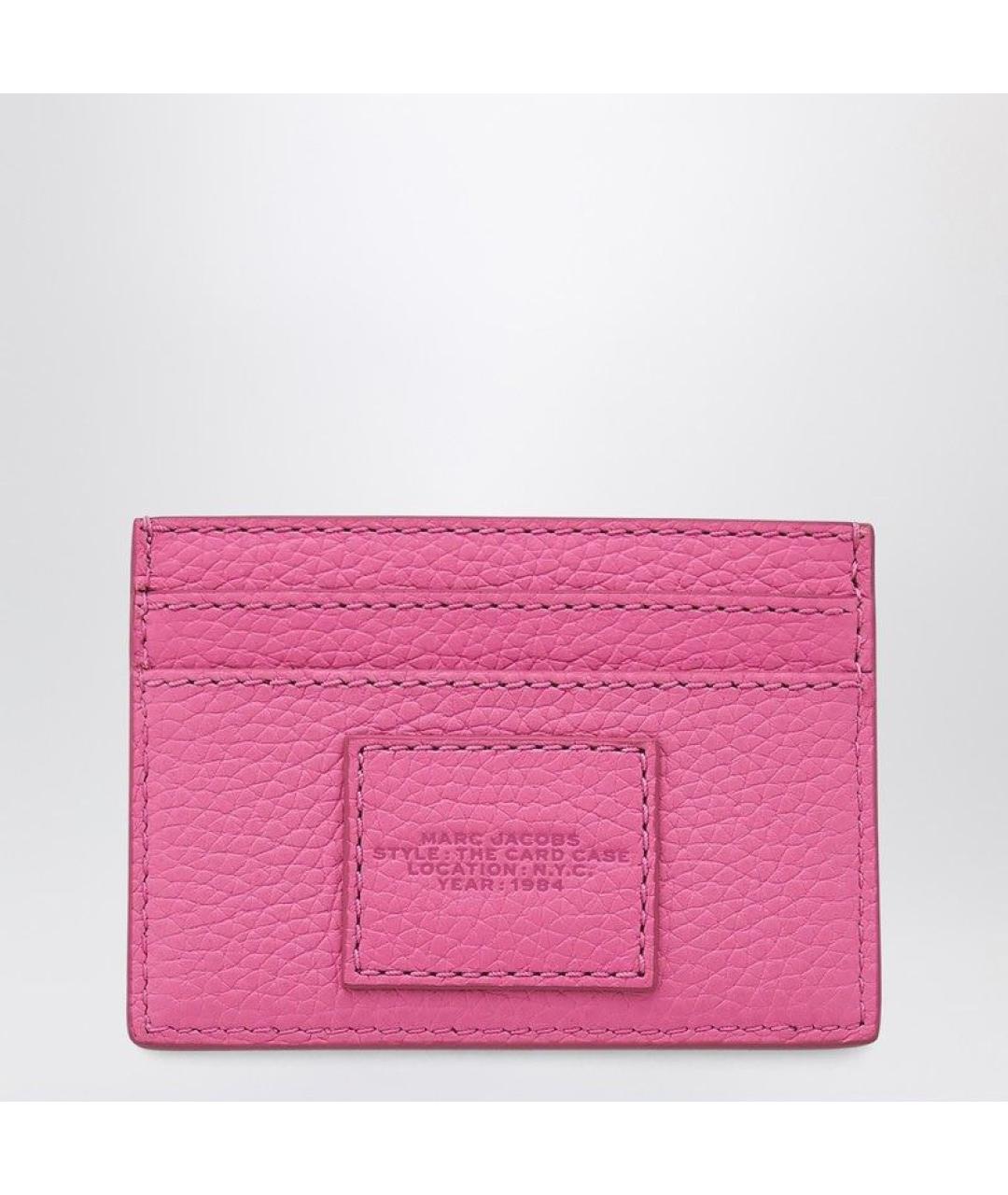 MARC JACOBS Розовый кожаный кардхолдер, фото 2